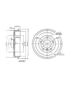 Тормозной барабан Patron PDR1035 Патрон