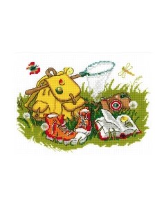 Набор для вышивания Отдых на траве / 1718 Риолис