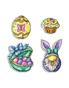 Набор для вышивания Магниты. Гном и колыбель / Р-585М М.п.студия