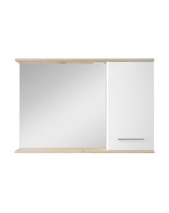 Шкаф с зеркалом для ванной Misty Респект 120 / Э-Рес02120-1П