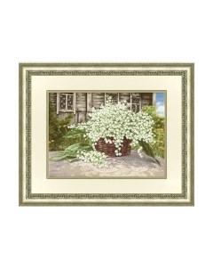 Набор для вышивания Майские ландыши / СМ-028 Золотое руно