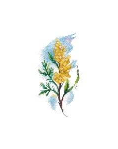 Набор для вышивания Веточка мимозы / 1420В Овен