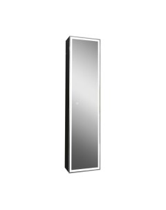 Шкаф-пенал для ванной Mirror Box Black Led 40х160 Континент