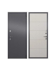 Входная дверь Torex LF2 Alfa LT MP темно-серый букле графит/А6-28 лиственница белая