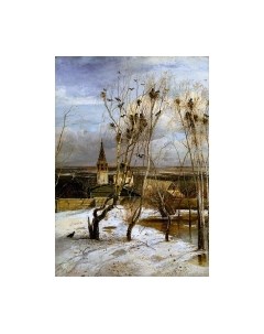 Картина на стекле Грачи прилетели А.К. Саврасов PT020 Stamprint