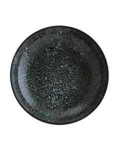 Тарелка столовая глубокая Bonna Cosmos Black Bloom / COSBLBLM25CK