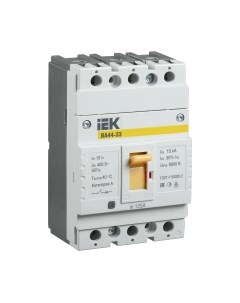 Выключатель автоматический IEK ВА 44-33 3P 125A 15kA / SVA4410-3-0125 Iek