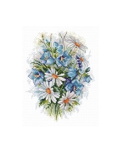 Набор для вышивания Луговые цветы / 5191763 М.п.студия