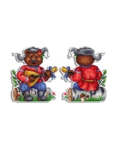 Набор для вышивания Задорный мишка / Р-415М М.п.студия