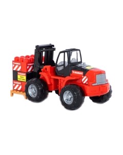 Погрузчик игрушечный Полесье Mammoet с конструктором / 56856