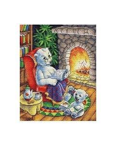 Набор для вышивания Семейный вечер / М-374М М.п.студия