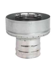 Переходник для труб Гефест Сталь 115х200 AISI 430/430 0.8мм/0.5мм (К) тип-2 Гефест сталь