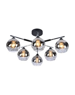 Потолочный светильник Mirastyle MX-5129/6 BK+CR