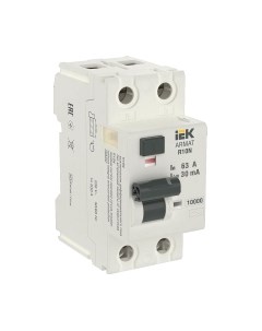 Дифференциальный автомат IEK 2P 63А 30мА тип AC / AR-R10N-2-063C030 Iek