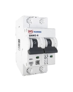 Выключатель автоматический Wilderness DAW2-6 2P 20A C 6kA / DAW2-6-2-C020