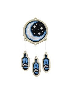 Набор алмазной вышивки Ловец снов – Полумесяц / WWP408 Wizardi