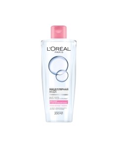 Мицеллярная вода L'Oreal Paris Для сухой и чувствительной кожи для лица глаз, губ и бровей L'oreal paris
