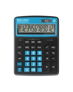 Калькулятор Extra Color-12-BKBU / 250476 Brauberg
