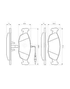 Тормозные колодки 0986461764 Bosch