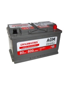 Автомобильный аккумулятор Dynamatrix AGM ETN 0 R+ DEK800