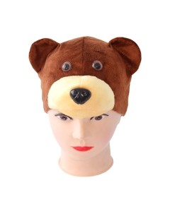 Маска карнавальная Медведь бурый / 4026 к-18 Пуговка