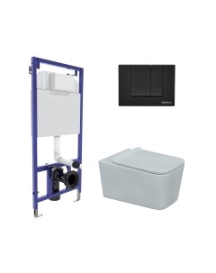 Унитаз подвесной с инсталляцией Berges Floe Rimless / 043230