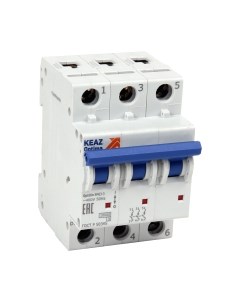 Выключатель автоматический КЭАЗ OptiDin BM63-3C10-10-УХЛ3 / 249251 Кэаз