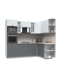 Кухонный гарнитур Интерлиния Берес 1.68x2.4 ВТ правая