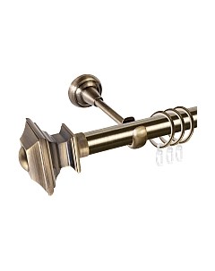 Карниз для штор АС ФОРОС Grace D25Г + наконечники Верди Ас форос