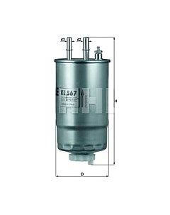 Топливный фильтр KL567 Knecht/mahle