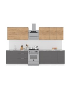 Кухонный гарнитур Интермебель Микс Топ-9 2.6м