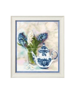 Набор для вышивания Гжель и гиацинты / АК-012 Золотое руно