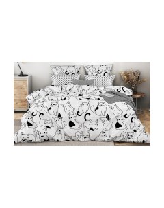 Комплект постельного белья Ночь нежна Саймон Стандарт 1.5 сп 70x70 / 10415-1+10416-1