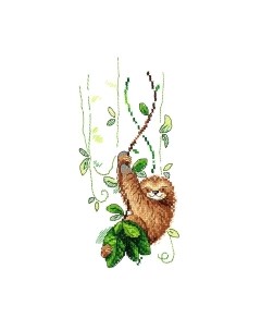 Набор для вышивания Задорный ленивец / В-538М М.п.студия