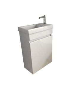 Тумба с умывальником Emmy Милли 40 R + S-UM-COM40/1-w