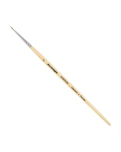 Кисть для рисования ПАЛИТРА Колонок круглая 0 / пЖК1-00.80Б Палитра