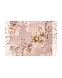 Фотообои листовые Vimala Рисованные цветы 16