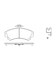 Тормозные колодки Patron PBP1384 Патрон