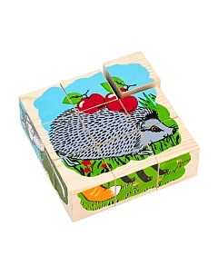 Развивающая игрушка Томик Кубики. Животные леса / 4444-4