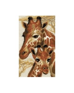 Набор для вышивания Жирафы / 1697 Риолис