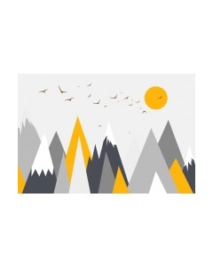 Фотообои листовые ФабрикаФресок Детские Горы с солнцем / 444270 Фабрикафресок