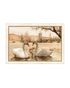 Набор для вышивания Лебеди. Прага / 1364 Риолис