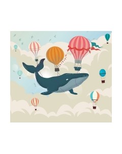 Фотообои листовые Vimala Кит и шары