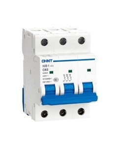 Выключатель автоматический Chint NB1-63 3P 4A 6kА C (DB) / 179706
