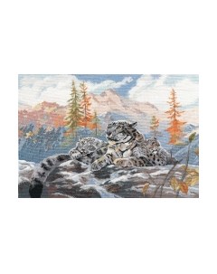 Набор для вышивания Снежные барсы / 1342В Овен