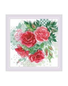 Набор для вышивания Красный шиповник / 1916 Риолис
