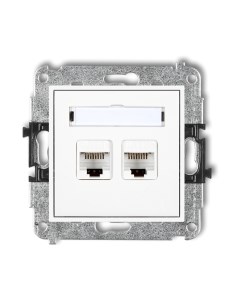 Розетка Karlik 2XRJ45 / MGK-2