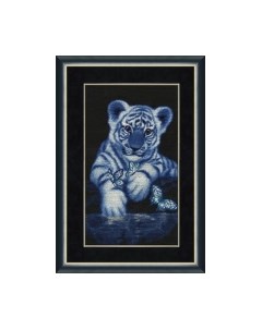 Набор для вышивания Белый тигренок / ДЖ-011 Золотое руно