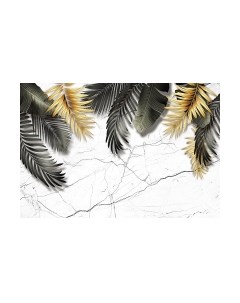 Фотообои листовые Vimala Пальмовые листья на мраморе