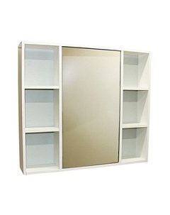 Шкаф с зеркалом для ванной СанитаМебель Сизаль 14.850 Санитамебель